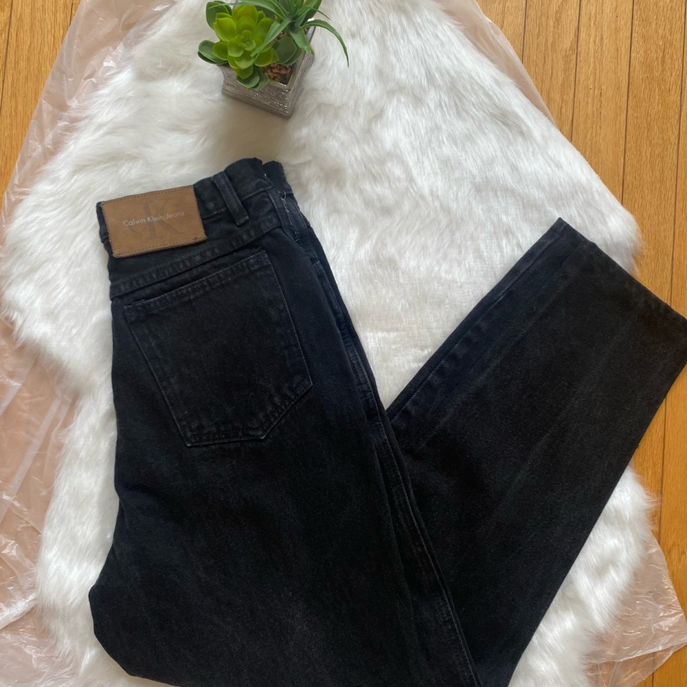 Calvin Klein Black Straight Jeans Timeless Design